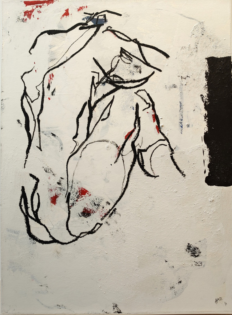 Mlenek "Dynamik des Körpers", 2010, WE14, 109 x 80 cm