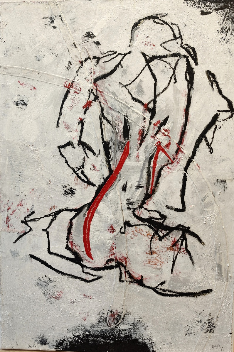Mlenek "Dynamik des Körpers", 2010, WE 6, 103 x 70 cm
